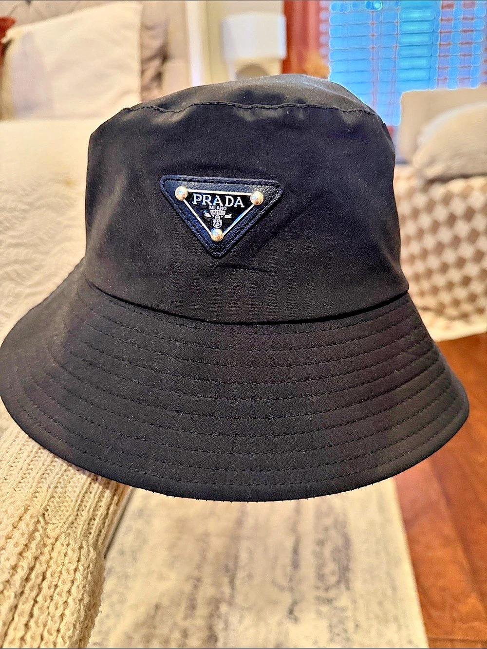 Prada Re-Nylon Bucket Hat Black